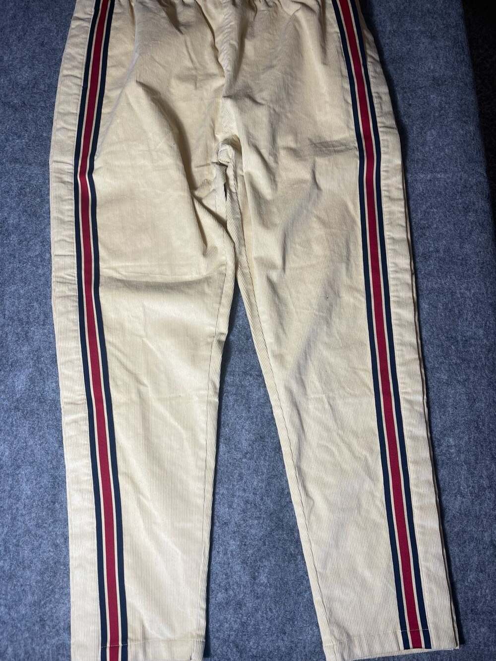 Mitchell & Ness x Fred Segal Corduroy Tearaway Pants Cream - Picture 5 of 8